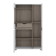 Load image into Gallery viewer, Chelsea Living White Low Display Cabinet with a Truffle Oak Trim