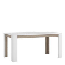 Load image into Gallery viewer, Chelsea Living Extending White Dining Table with a Truffle Oak Trim