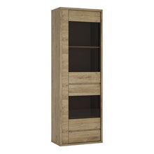 Load image into Gallery viewer, Shetland 1 Door 1 Drawer Narrow Glazed Display Cabinet