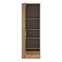 Load image into Gallery viewer, Shetland 1 Door 1 Drawer Narrow Glazed Display Cabinet