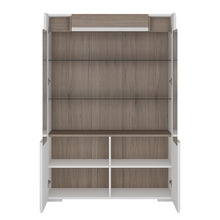 Load image into Gallery viewer, Toronto Low Glazed 2 Door Display Cabinet with Internal Shelves and Plexi Lighting