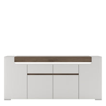 Load image into Gallery viewer, Toronto Wide 4 Door 2 Drawer Sideboard with Plexi Lighting