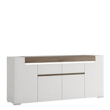 Load image into Gallery viewer, Toronto Wide 4 Door 2 Drawer Sideboard with Plexi Lighting