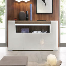 Load image into Gallery viewer, Toronto 3 Door Sideboard with Open Shelving and Plexi Lighting