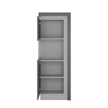 Load image into Gallery viewer, Lyon Platinum/Light Grey Gloss Narrow Display Cabinet (Right or Left Hand)