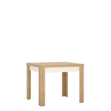 Load image into Gallery viewer, Lyon Riviera Oak/White High Gloss Small Extending Dining Table