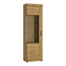 Load image into Gallery viewer, Cortina Grandson Oak Tall Glazed Display Cabinet (Left Hand)