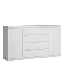 Load image into Gallery viewer, Fribo Wide 2 Door 4 Drawer White Sideboard