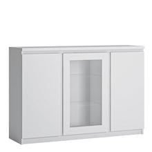 Load image into Gallery viewer, Fribo 3 Door Glazed Display Centre White Sideboard