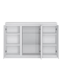 Load image into Gallery viewer, Fribo 3 Door Glazed Display Centre White Sideboard