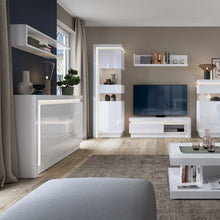 Load image into Gallery viewer, Lyon White High Gloss 2 Door 3 Drawer Sideboard with LED Lighting