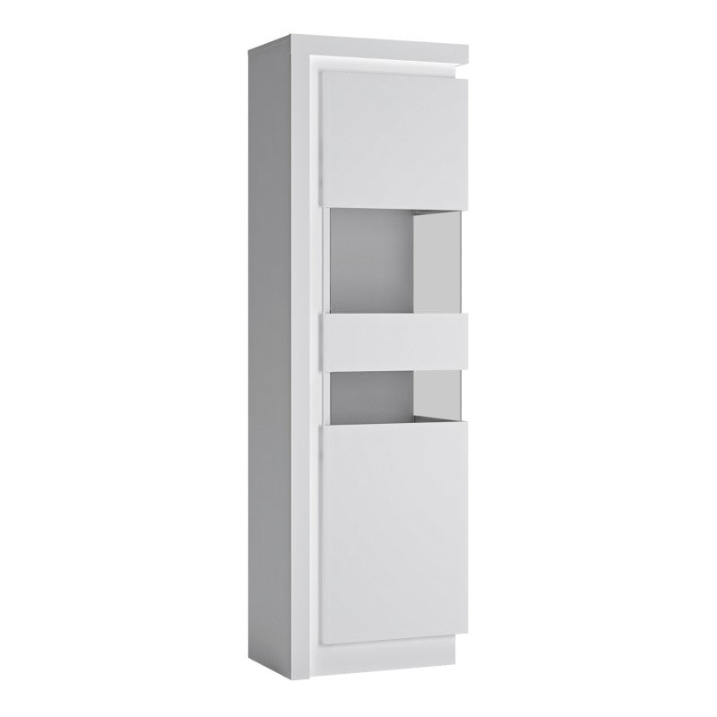 Tall slim shop display cabinet