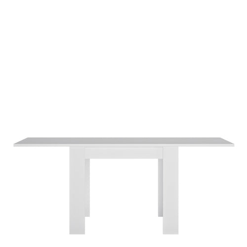 Lyon White High Gloss Small Extending Dining Table