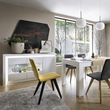 Load image into Gallery viewer, Lyon White High Gloss Large Extending Dining Table