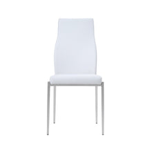 Load image into Gallery viewer, Milan High Back White Faux Leather Dining Chairs (Pair)