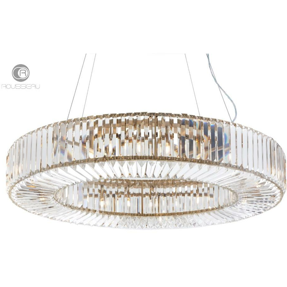 Serene Fairlawns Brushed Gold Oval Centre Piece Chandelier