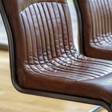 Load image into Gallery viewer, Capri Brown Leather Dining Chair