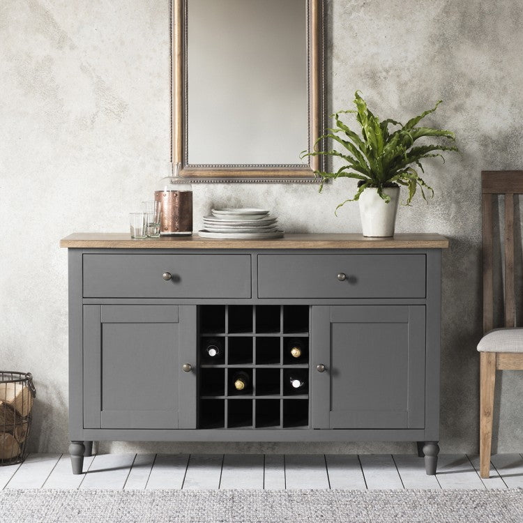 Cookham Grey Large Sideboard – Serene Dining UK - Main Image