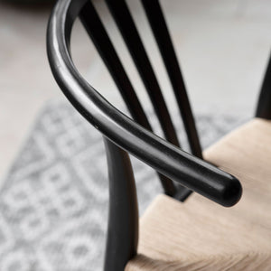 Whitley Black Dining Chairs (Pair)