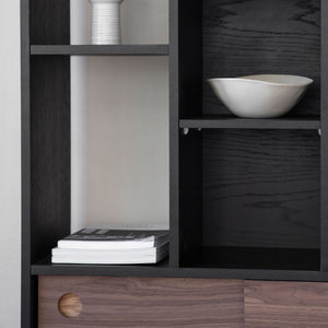 Barbican Black Walnut Display Cabinet