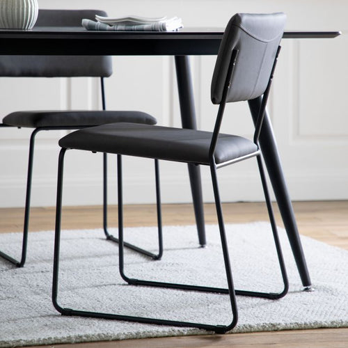 Chalkwell Slate Grey Dining Chairs (Pair)