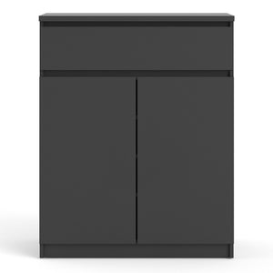 Naia Black Matt 1 Drawer 2 Doors Sideboard