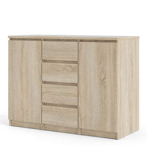 Naia Oak Structure 4 Drawers 2 Doors Sideboard
