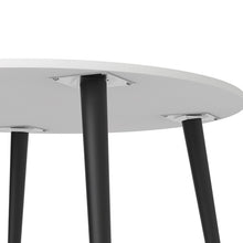Load image into Gallery viewer, Oslo White and Matt Black Small Dining Table
