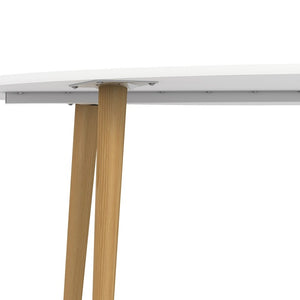Oslo White and Oak Large Dining Table