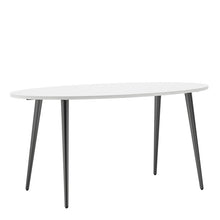 Load image into Gallery viewer, Oslo White and Black Matt Large Dining Table