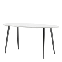 Load image into Gallery viewer, Oslo White and Black Matt Large Dining Table
