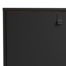 Load image into Gallery viewer, Ry Matt Black/Walnut 2 Doors Drawers Sideboard