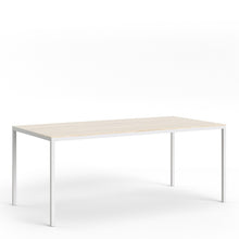 Load image into Gallery viewer, Family Large Oak Top Dining Table with White Metal Legs