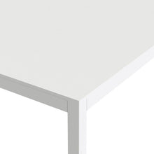 Load image into Gallery viewer, Family Small White Top Dining Table with White Metal Legs