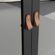 Load image into Gallery viewer, FTG Barcelona Matt Black Glazed 2 Doors 3 Drawers Display Cabinet
