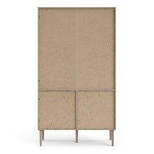 Load image into Gallery viewer, Rome Jackson Hickory Oak/Matt White 2 Sliding Doors Display Cabinet