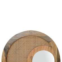 Load image into Gallery viewer, Round Rattan Wall Mirror