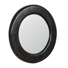 Load image into Gallery viewer, Carbon Black Frame Round Wall Mirror