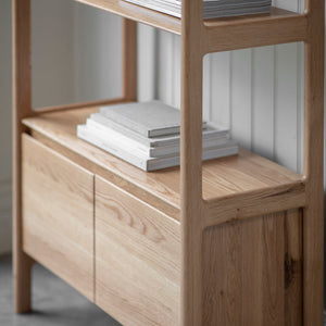Madrid Oak Open Display Cabinet