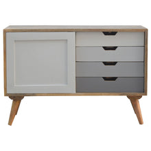 Load image into Gallery viewer, Grey Gradient Sliding Sideboard with 4 Drawers