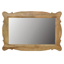 Load image into Gallery viewer, Wooden Hand Carved Oblong Wall Mirror