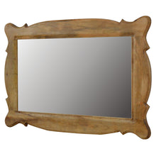 Load image into Gallery viewer, Wooden Hand Carved Oblong Wall Mirror