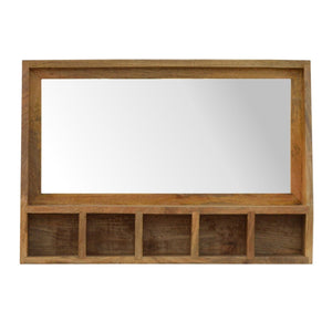 Solid Wood 5 Aperture Wall Mirror