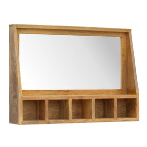Solid Wood 5 Aperture Wall Mirror