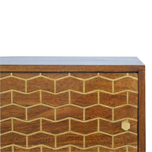 Gold Art Pattern Sideboard