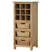 Load image into Gallery viewer, Wine Display Cabinet with 3 Drawers